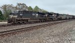 NS 8007 leads coal through town.